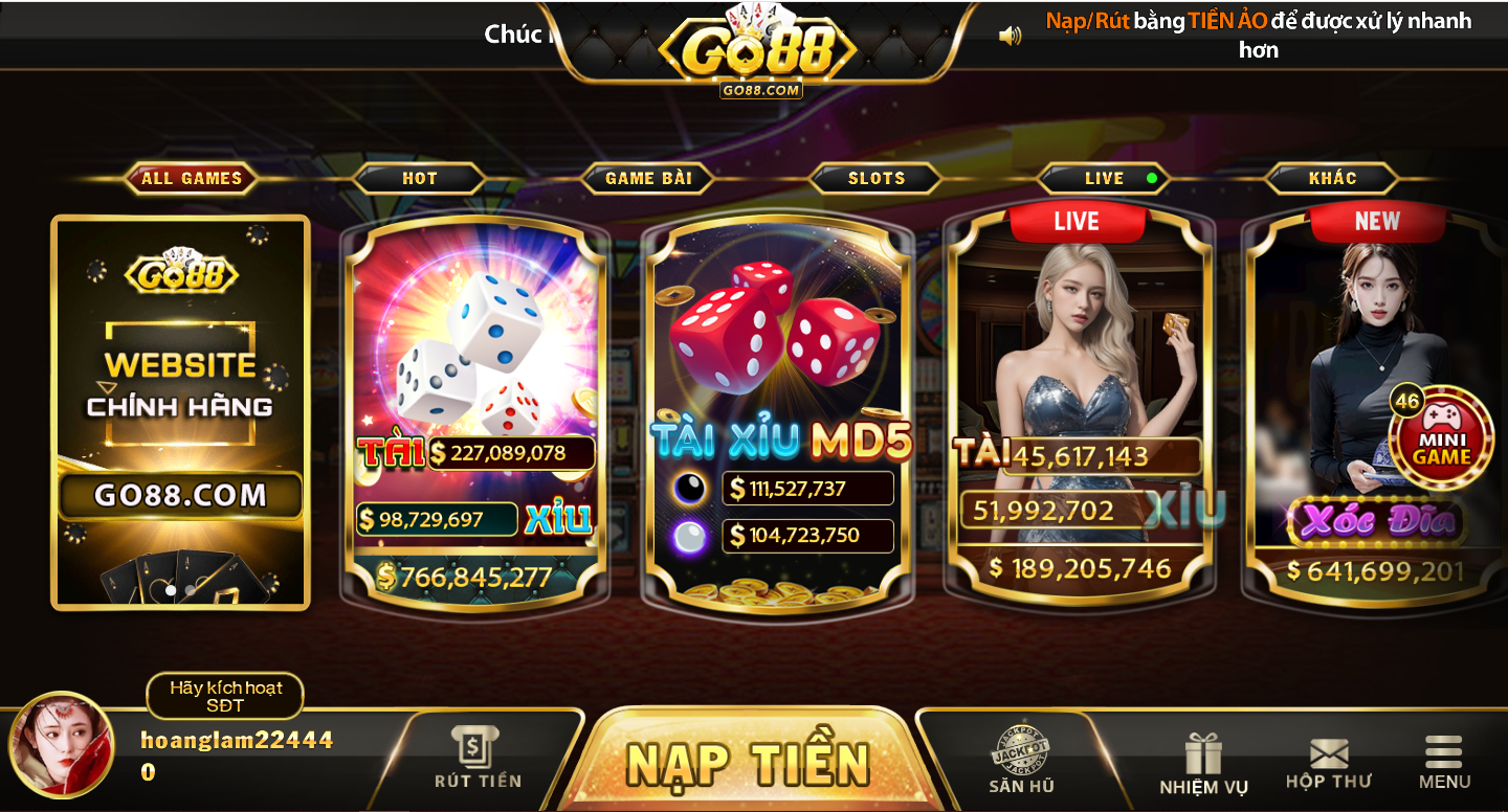 Top 10 Cổng Game Bài Đổi Thưởng Uy Tín Nhất Hiện Nay 3 Cổng game bài đổi thưởng Go88