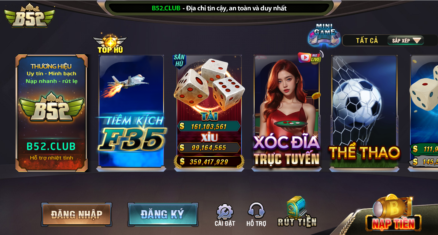 Top 10 Cổng Game Bài Đổi Thưởng Uy Tín Nhất Hiện Nay 4 Cổng game bài đổi thưởng B52 Club