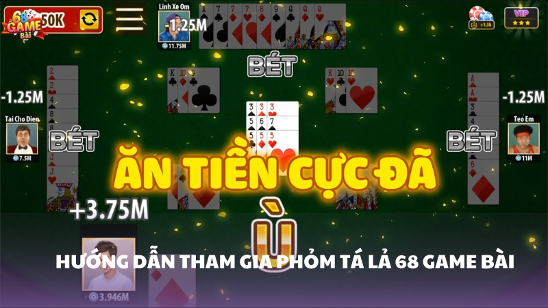 Người chơi cần nắm vững các quy định trong luật chơi bài Phỏm 68 Game Bài