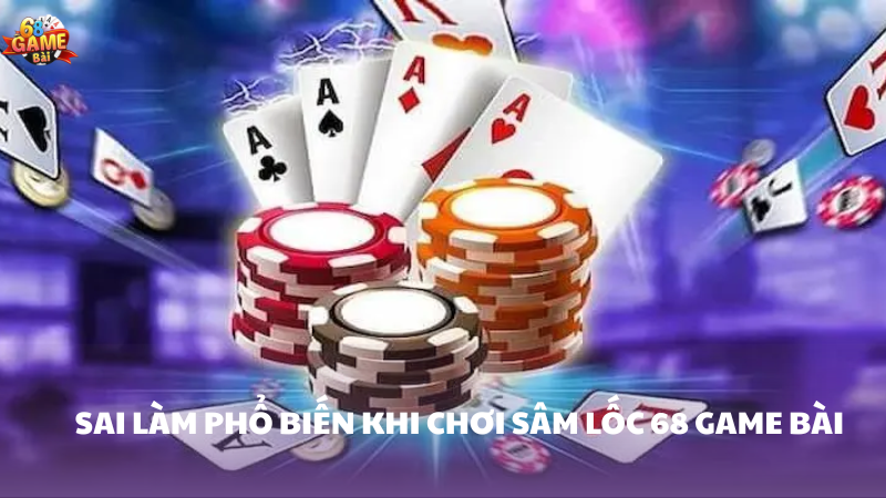 Những sai lầm cần tránh khi tham gia sâm lốc 68 Game Bài